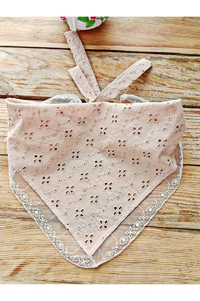 Mufincollection Lace Detailed Fisto Fabric - Children's Bandana – Lace-Up