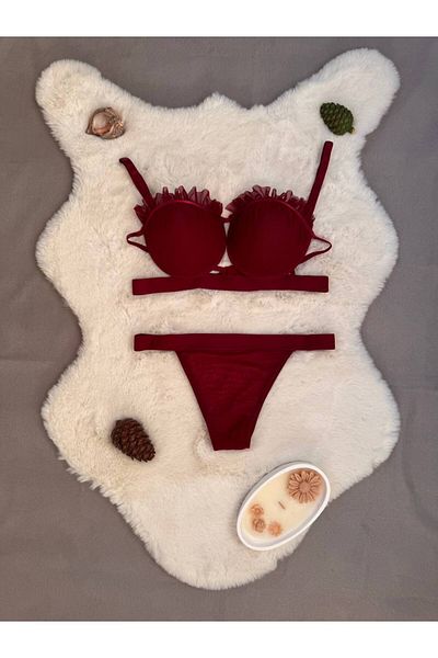 Love Angels Oyster Model Full Padded Padded Bra Panty Set - Women's Underwear