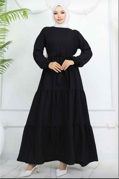 MODA Belted Layered Dress