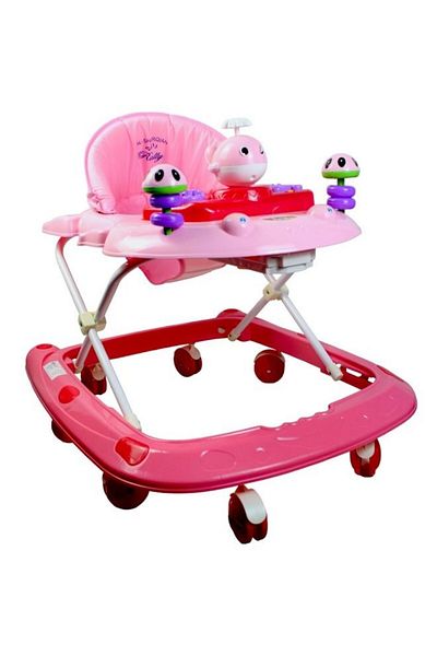 Toybox مشاية أطفال قابلة للطي بمقعد مبطن ناعم، ألوان متنوعة