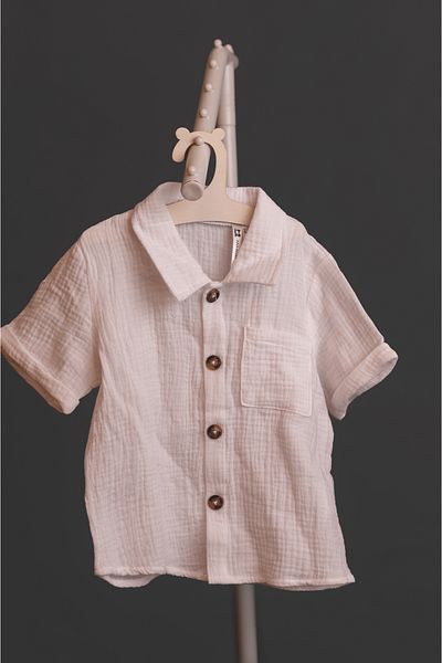 ARA Atelier Muslin shirt and shorts set for children
