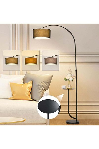 Primo Plus LED Floor Lamp with Shelf and Table by Sharbedo