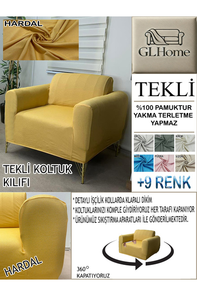 Home %100 PAMUK PETEK KUMAŞ TEKLİ KOMPLE GİYDİRME TEKLİ & BERJER , BOHEM, PORTO, vb. MODEL KOLTUK KILIFI