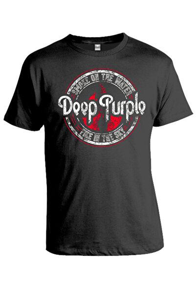 OEM Tricou personalizat, Deep Purple, negru