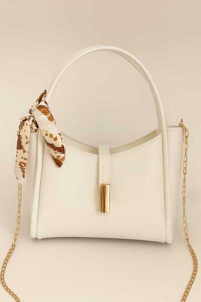 ROYAL LADYS Geantă de umăr și de mână pentru femei, cu curea cu lanț, cu deta...