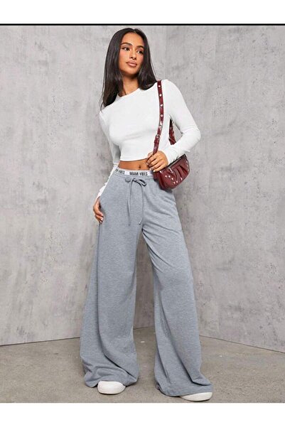 Le Vion Kadın Oversize Bol Paça Pantolon Eşofman Altı