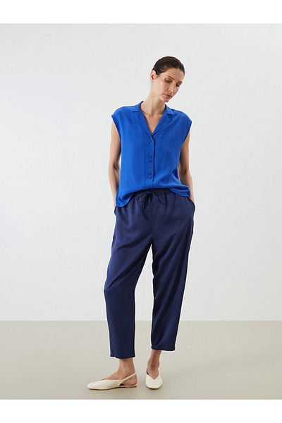 LC Waikiki Carrot Cut Women's Trousers with Elastic Waist