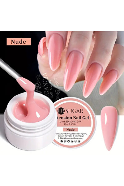 Born Pretty UR Sugar Nude Extension Nail Gel / Nude Protez Tırnak Jeli -15gr(...