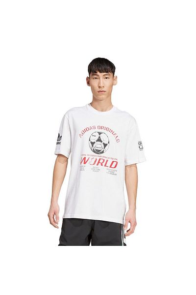 adidas White Men's T-Shirt 90S Ftbl Tee Jx3065