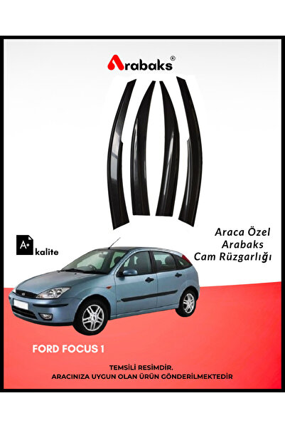 Arabaks Ford Focus 1 Cam Rüzgarlığı 4'lü Takım (MUGEN TİP, DAYANIKLI MALZEME,...