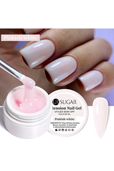 Born Pretty UR Sugar Pinkish White Extension Nail Gel /Pembe Alt Tonlu Beyaz ...
