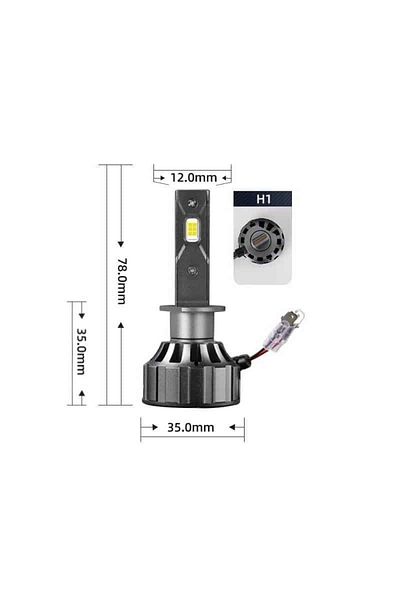 BGRJ Automotive H1 Canbus 120W LED bulbs, cold white light, 12000 lumens, error free