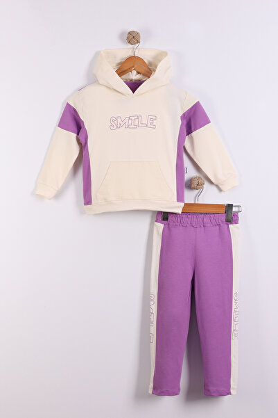 Mixima 3-4-5-6 Yaş Kız Çocuk Iki Ip Mevsimlik Alt Üst Ikili Eşofman Takım(TAM...