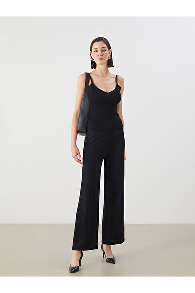 LC Waikiki Elastic Waist Textured Women's Trousers