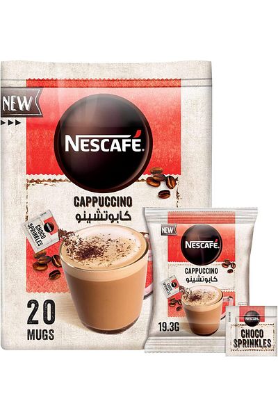 Nescafe NESCAFÉ Cappuccino Foam Coffee with Chocolate Granules Mix 19.3g (20 pieces)