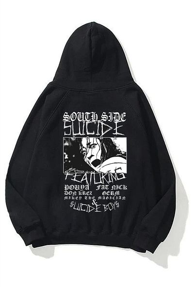 Boi Unisex Suicideboys South Side Μαύρο Φούτερ με κουκούλα
