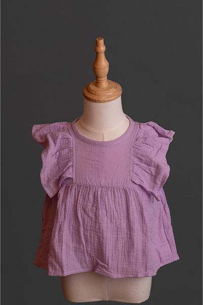 ARA Atelier Girls' muslin blouse dress