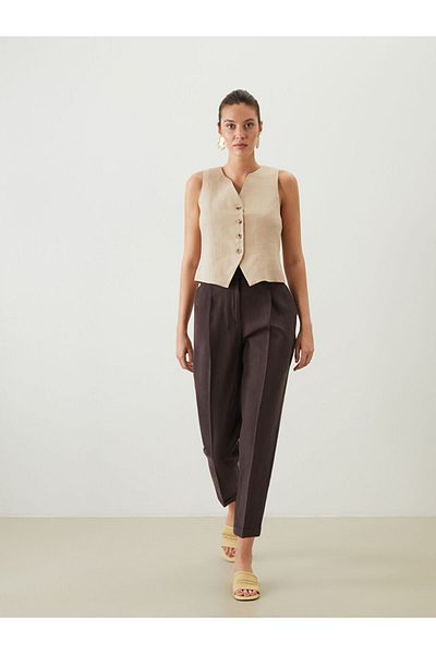 LC Waikiki Lcw Loose Fit Cigarette Women's Trousers New Season