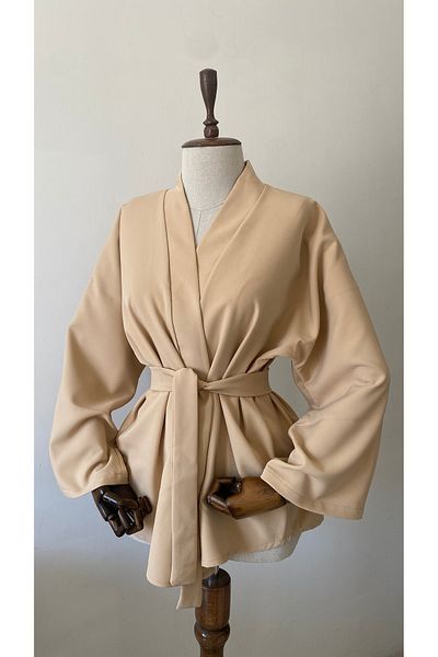 Glowear Atelier Peachy Belted Design Belted Kimono