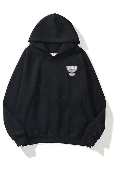 Boi Unisex φούτερ Solitude Μαύρο Hoodie