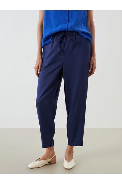 LC Waikiki Carrot Cut Women's Trousers with Elastic Waist