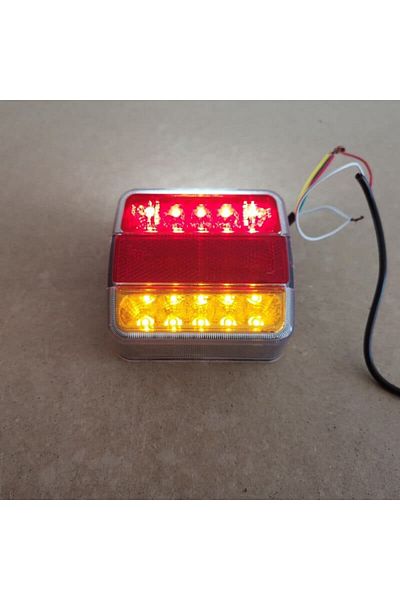 BGRJ Automotive Set of 2 LED taillights 4 functions, 12V, trailer, platforms