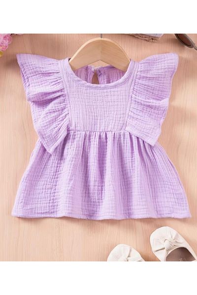ARA Atelier Girls' muslin blouse dress
