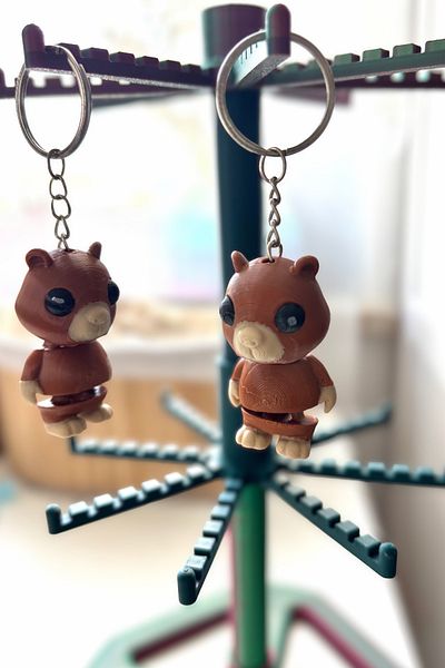 CESTOPİENO Beaver Moving Bag Ornament / Keychain - 100 Pieces