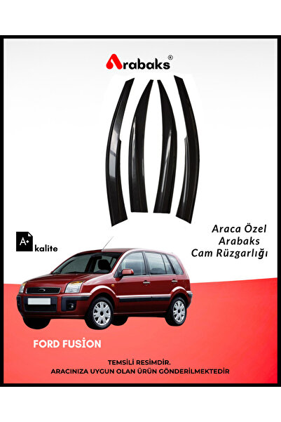 Arabaks Ford Fusion Hatchback Cam Rüzgarlığı 4'lü Takım (MUGEN TİP, DAYANIKLI...