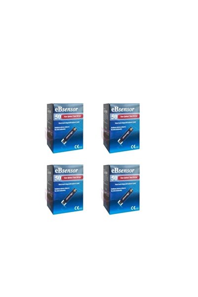 Ebsensor Şeker Ölçüm Strip 50 Adet 4 Kutu