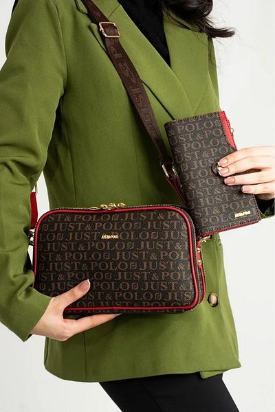 Just Polo New Season Women's Hand and Shoulder Bag Wallet Combination