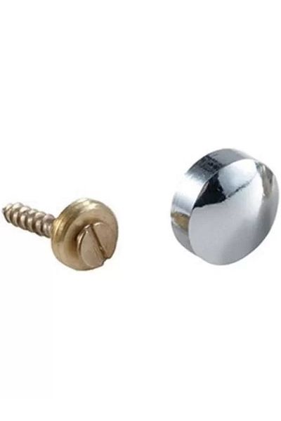 Mu Art Ahşap Capac șurub decorativ cromat lucios 20 mm - 10 buc