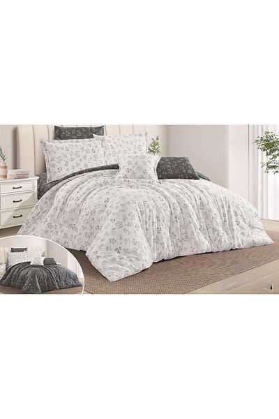 LOVER Luxury king size double bed sheet with floral design made of cotton for a deep sleep