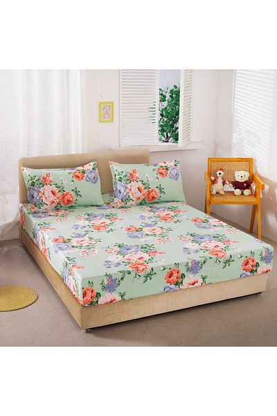FIONNA.RO Elasticated Pillowcase and Satin Cotton Pillowcases 180x200cm - Bohemian