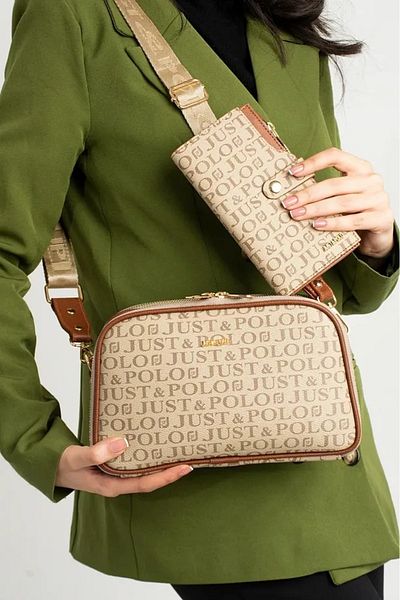 Just Polo New Season Women's Hand and Shoulder Bag Wallet Combination