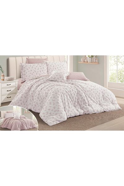 LOVER Luxury king size double bed sheet with floral design made of cotton for a deep sleep