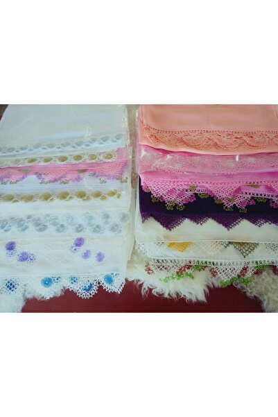 hoaryage ΧΕΙΡΟΠΟΙΗΤΟ Κέντημα Κέντημα Προσευχής Πανί Προίκας Mevlüt Κασκόλ Κρεπ Ύφασμα