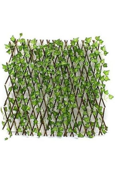 genric FFD Wooden Expandable Garden Fence with Artificial Leaves