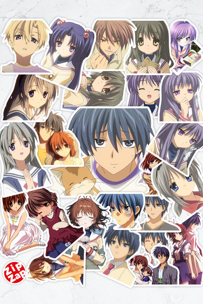 ZipZap Πακέτο αυτοκόλλητων Clannad: After Story Anime για τηλέφωνο, φορητό υπ...