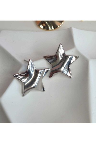Ivory Pearl star earrings