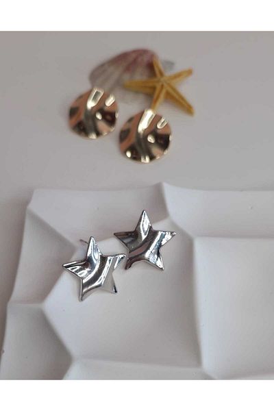 Ivory Pearl star earrings