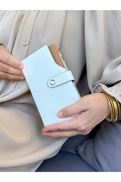 Just Polo Women's White Multi-Eye Wallet with Coin and Card Compartments