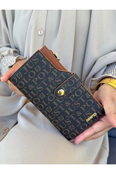 Just Polo محفظة نسائية متعددة الأقسام مع حجرة للعملات المعدنية والبطاقات