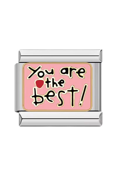 Dumledo You Are the Best Steel Italian Charm