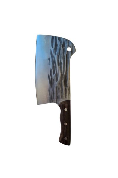Globalport Retail Professional butcher's cleaver 900 g, Full Tang, forged carbon steel blade, wooden handle
