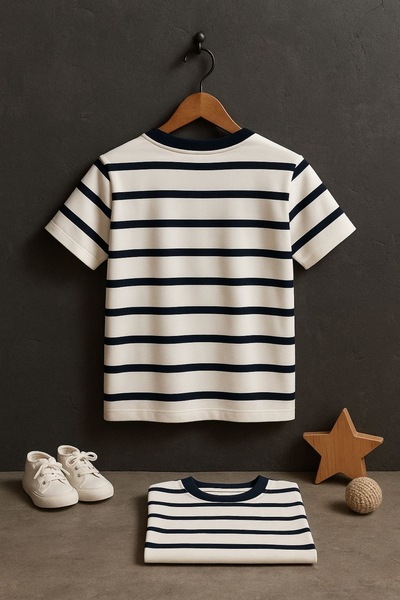 LePold Boy's Striped T-Shirt Summer Comfortable Cotton
