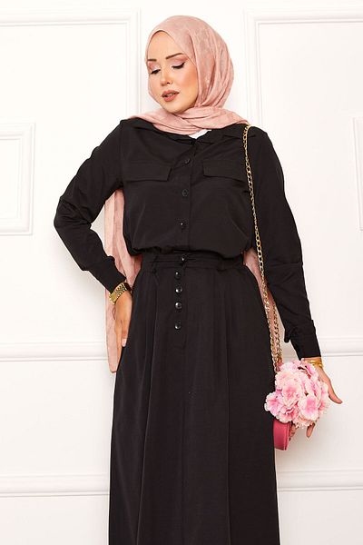 EBRUTESETTÜR Double Suit with Pocket Detail Skirt