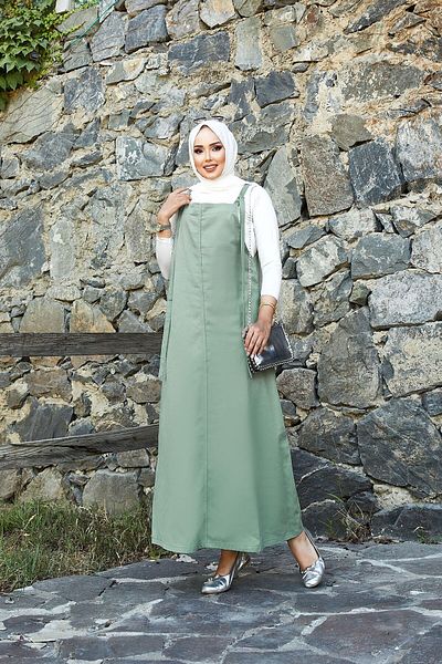 EBRUTESETTÜR Side Pocket Detailed Hijab Salopet Dress