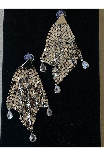 Rupen Kraft Sequin Drop Zircon Stone Evening Dress Special Design Shiny Evening Dress Earrings