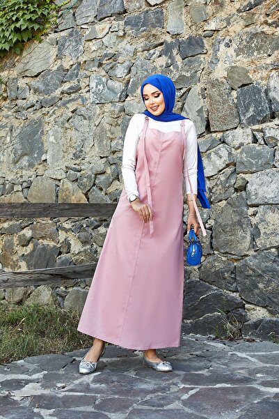 EBRUTESETTÜR Side Pocket Detailed Hijab Salopet Dress